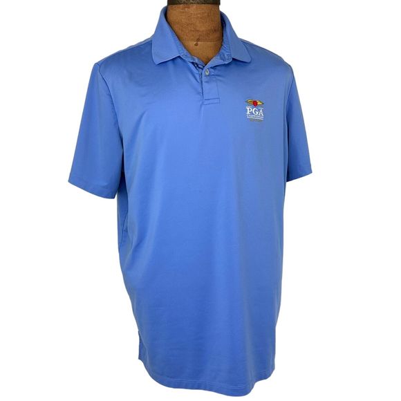 Ralph Lauren RLX Light Blue Golf Polo 2016 PGA Championship Baltusrol Men’s XL - Picture 1 of 5